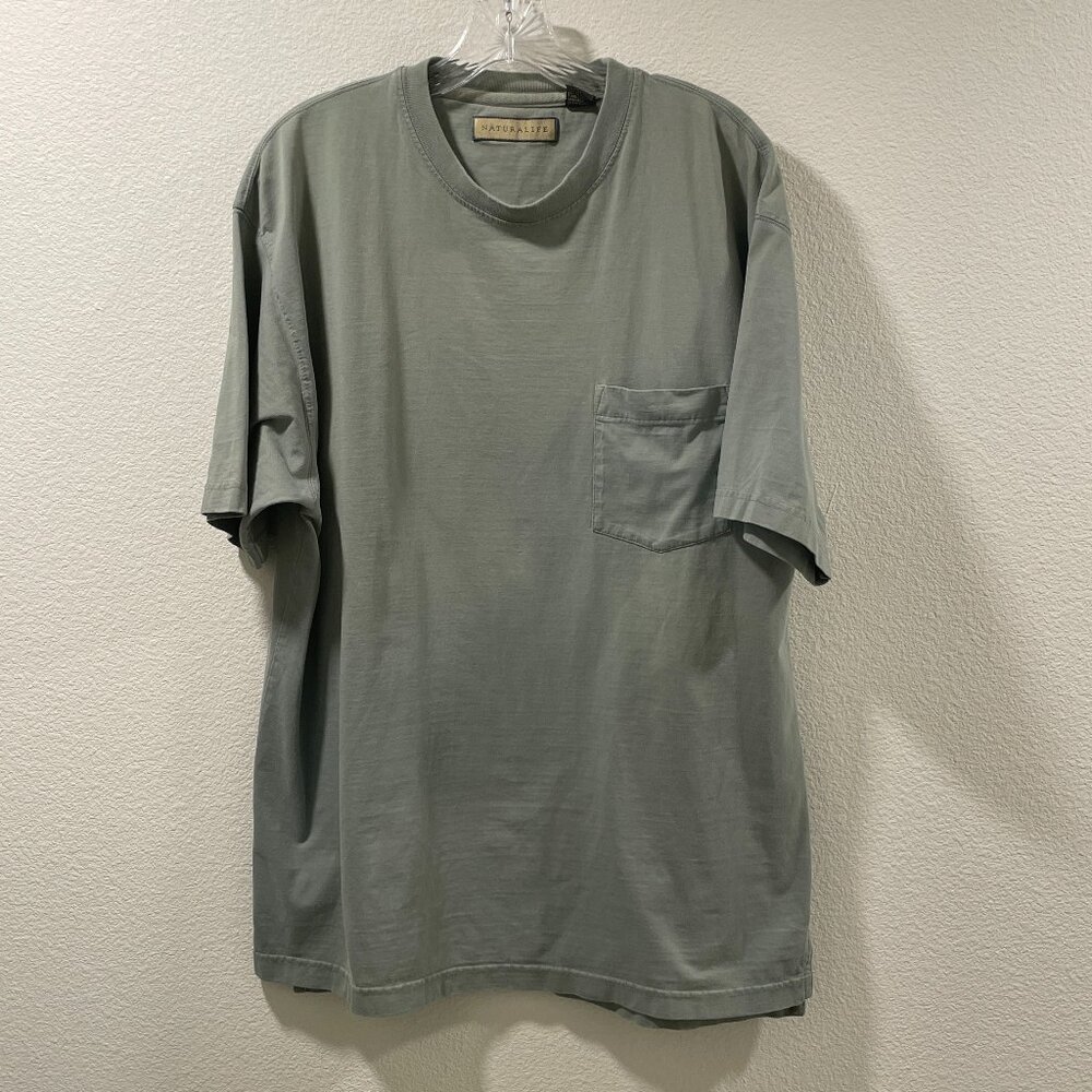 MEN'S NATURAL LIFE Classic T-Shirt Short Sleeve, Sage Green - L